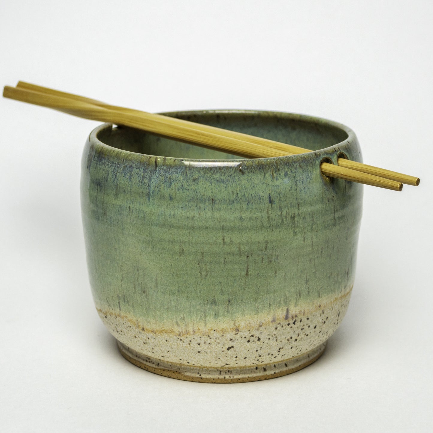 Rice/Noodle Bowl-Green & Beige