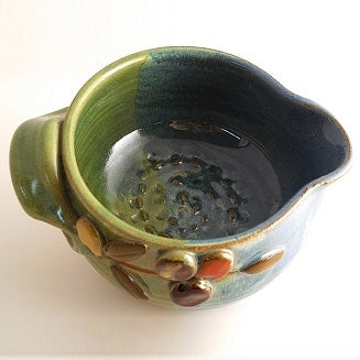 Garlic Grater Bowl-Olives | Mudworks Pottery LLC | Random Acts of Art | Naples Florida