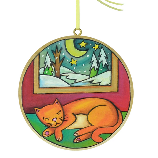 Cozy Cat Ornament