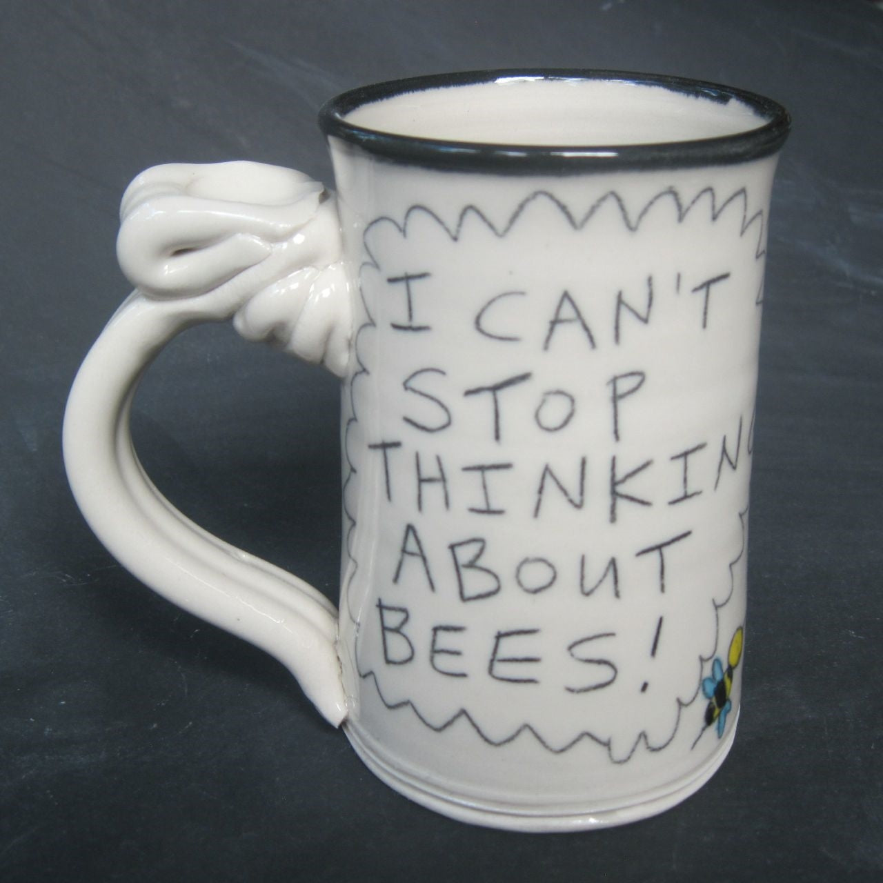 Thinking About Bees Mug - Random Acts Of Art