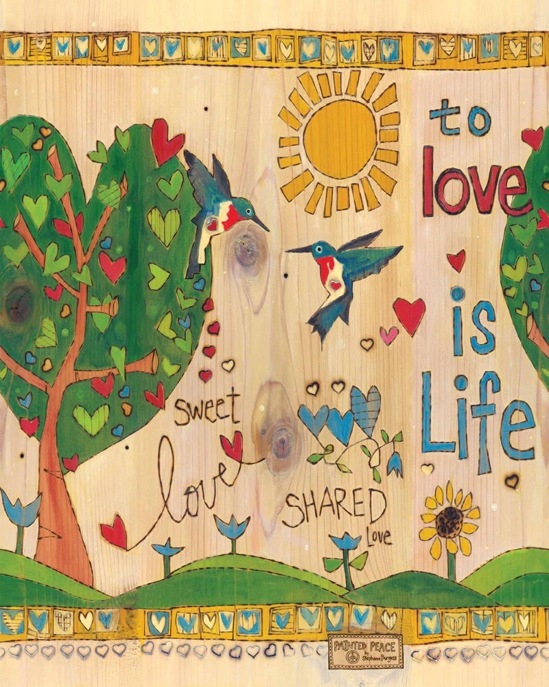 Art Pole 20"-Love is Life