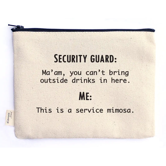 Service Mimosa Zippered Pouch