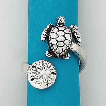 Sea Turtle Adjustable Ring