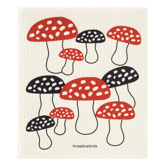 Swedish Dishcloth-Mushrooms