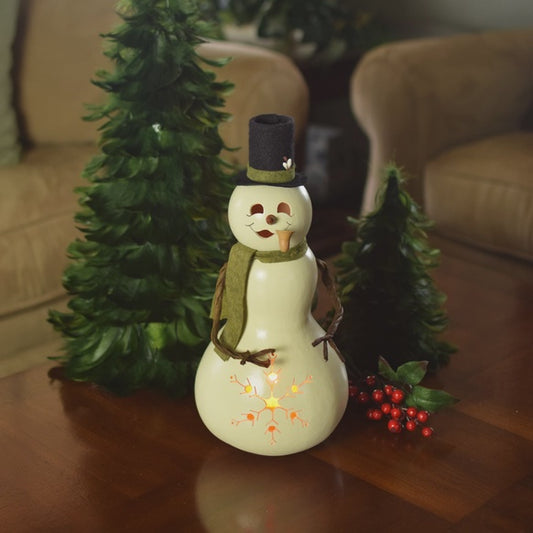 Snowman Gourd Lamp
