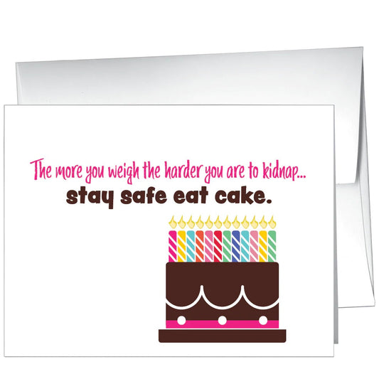 Card-Stay Safe Eat Cake