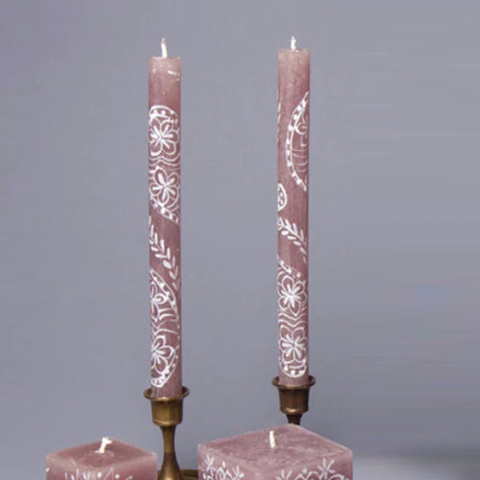 Taper Candles-Henna Brown