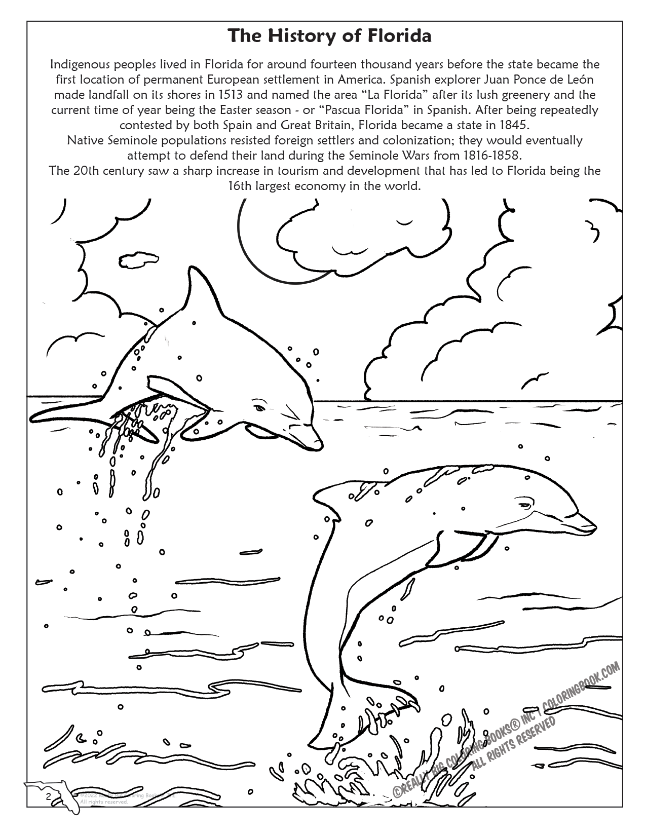 Coloring Book-Florida State – Random Acts Of Art